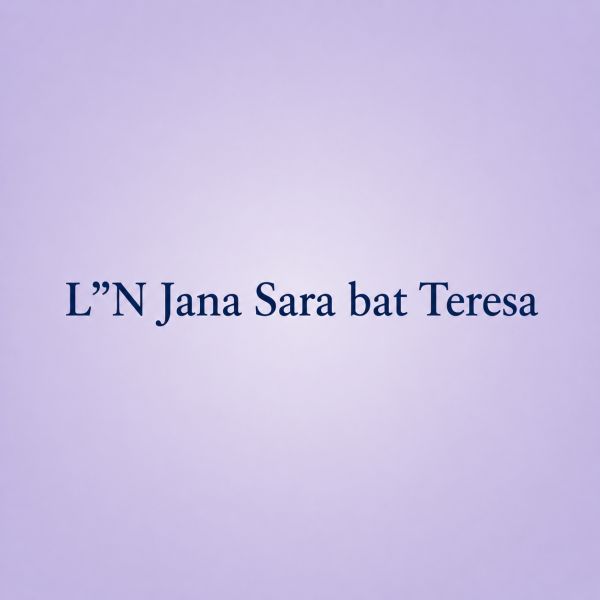 L"N JANA SARA BAT TERESA 
